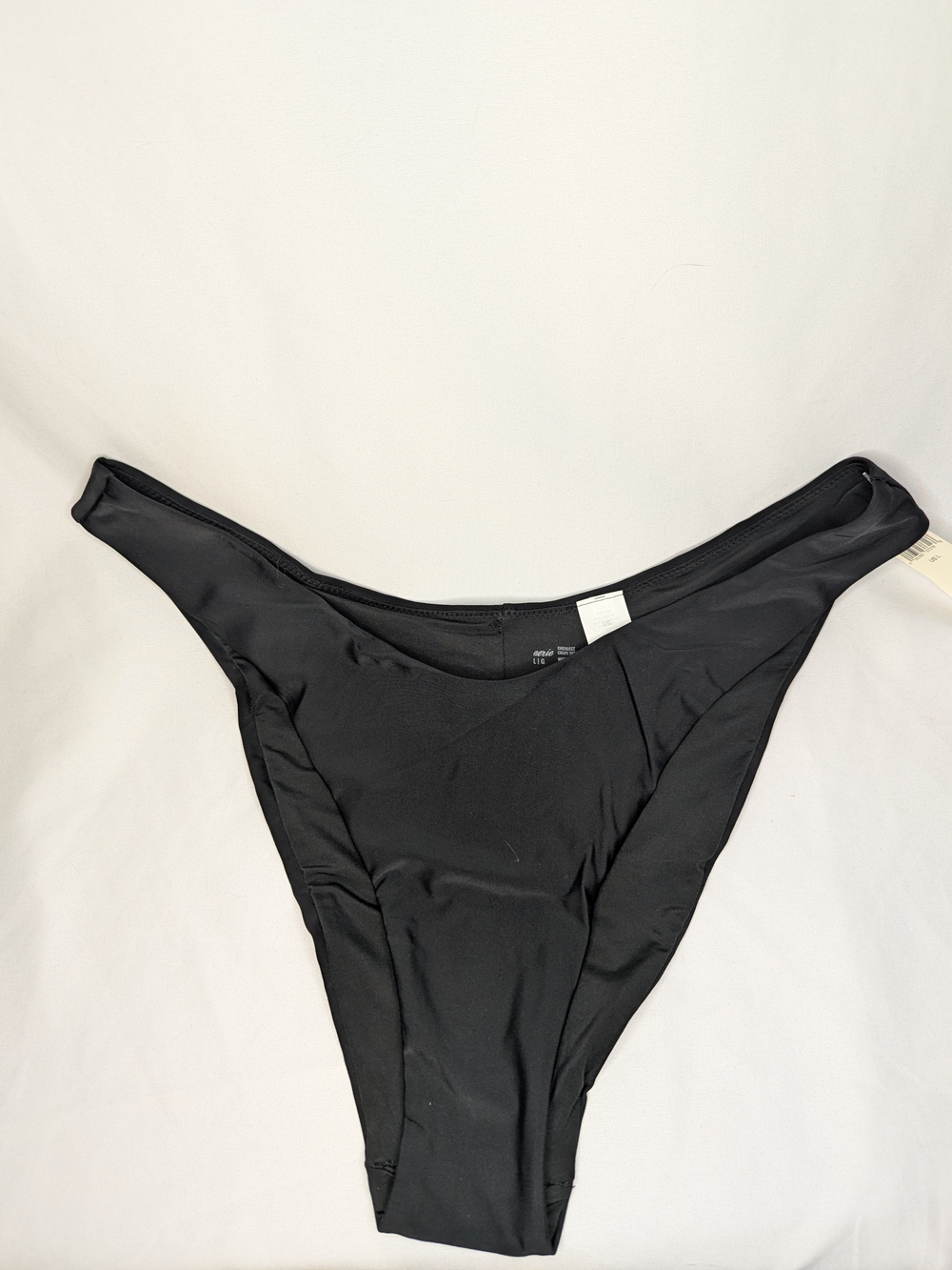 aerie Black High-Waist-Style Bikini Bottom